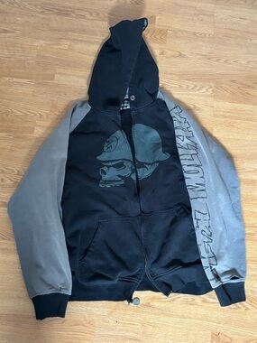 Metal Mulisha Black and Gray Logo Hoodie